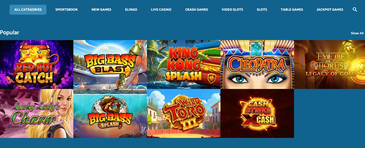 Yeti Casino casino games